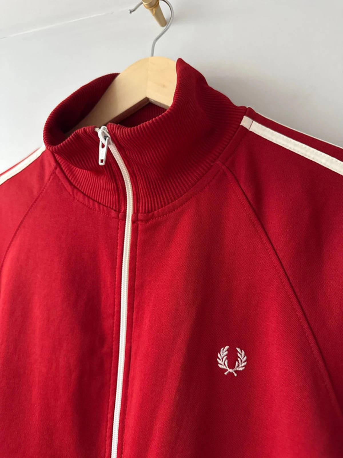 Men’s Fred Perry Zip Through Track Jacket Top - Medium - 1976