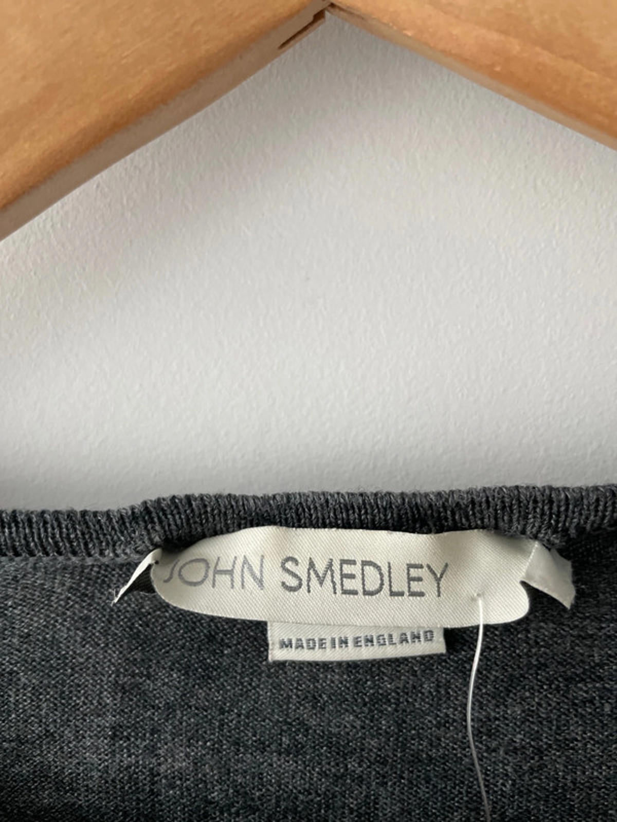 Men’s John Smedley 100% Merino Wool Crew Neck Jumper In Grey - XLarge - 2061