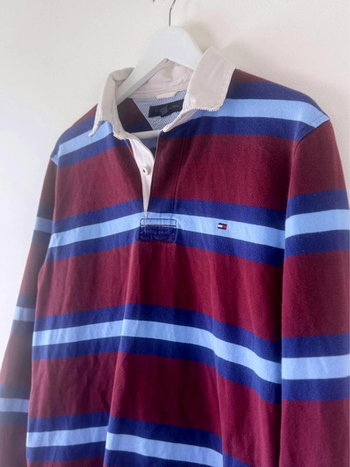 Men’s Tommy Hilfiger Long Sleeved Rugby Polo Shirt - Small -1422