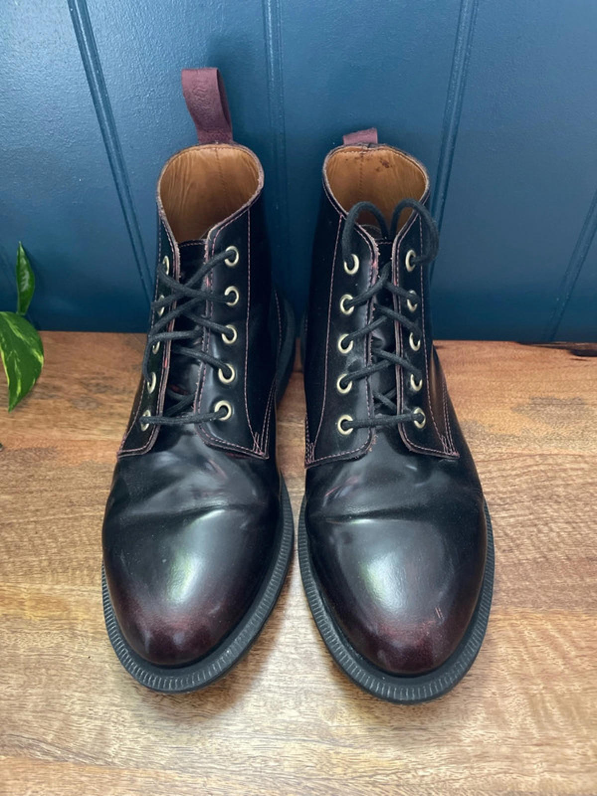Women’s Dr Martens Emmeline Ankle Lace Up Boots in Cherry Red - UK6 - 2164