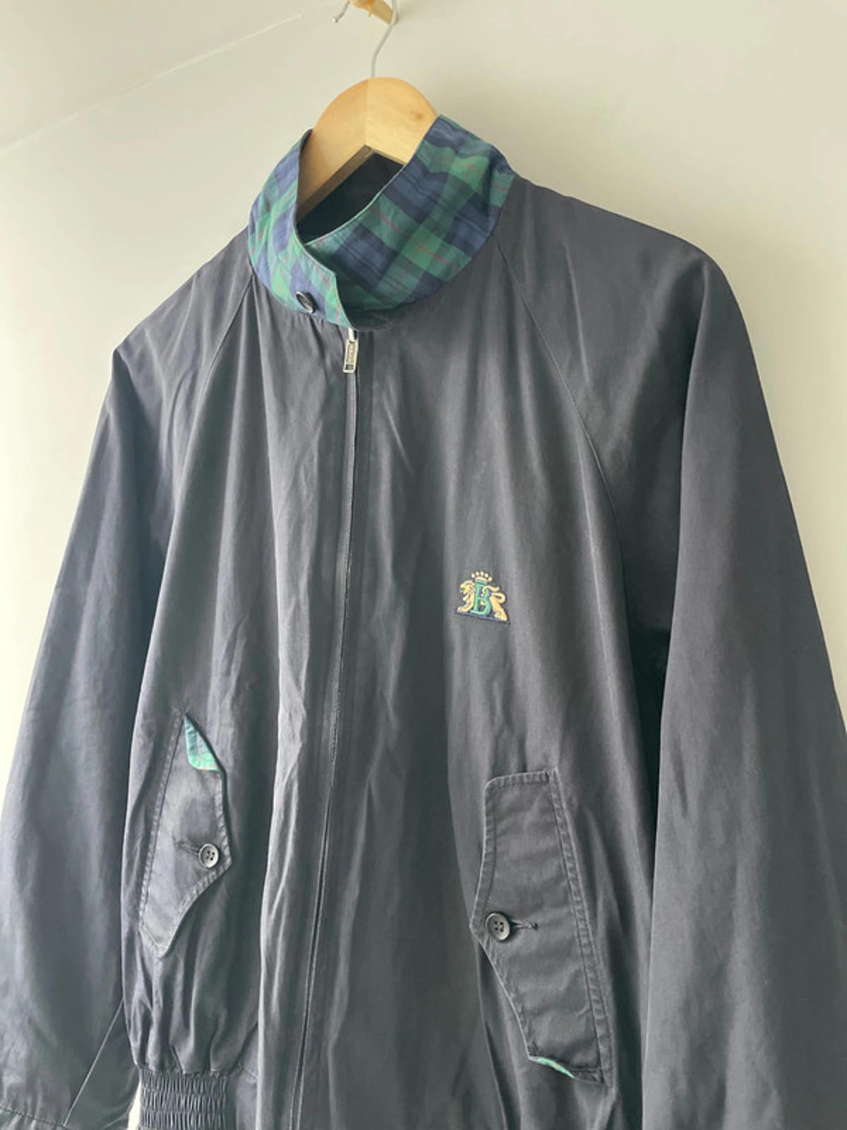 Men’s Baracuta G9 Limited Edition Rare Reversible Harrington Checked Jacket - Medium -2037