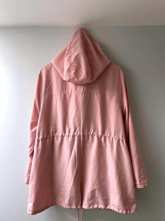 Women’s Parka In A Pocket Parka Coat Jacket In Pink - XLarge