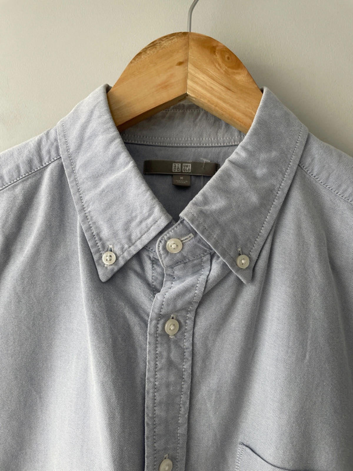 Men’s Uniqlo Premium Chambray Oxford Shirt - Medium - 1491