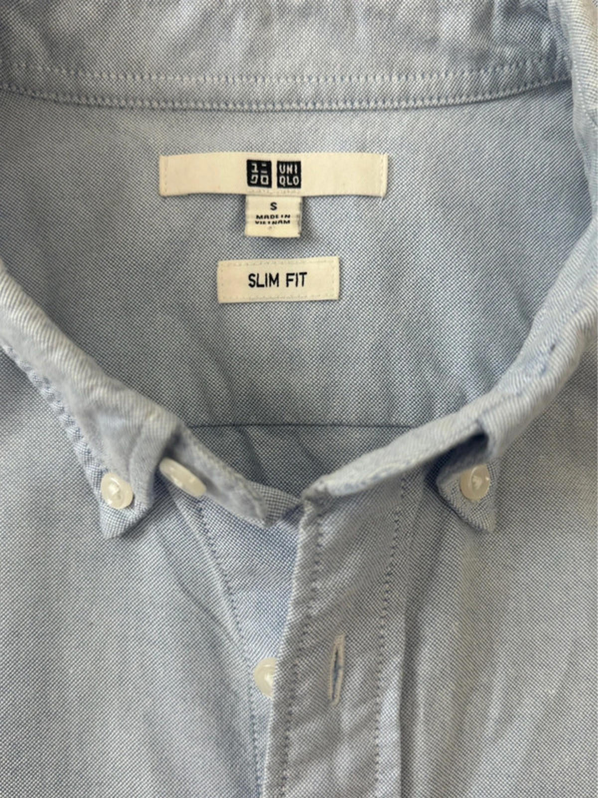 Men’s Uniqlo Oxford Short Sleeved Shirt - Small -1416