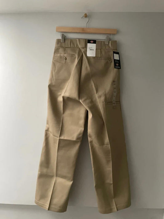 Women’s Dickies Double Knee Straight Fit Work Pant Chino in Beige - W26/L32-2955