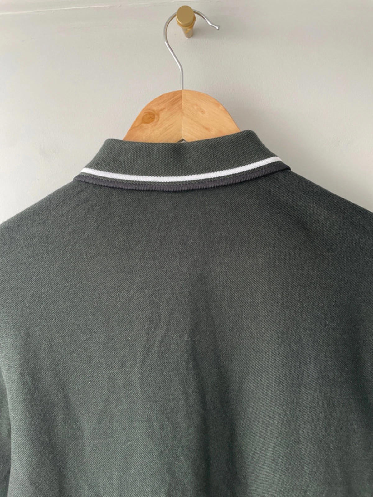 Men’s Fred Perry Long Sleeve Polo With Collar Tipping - Small - 1553