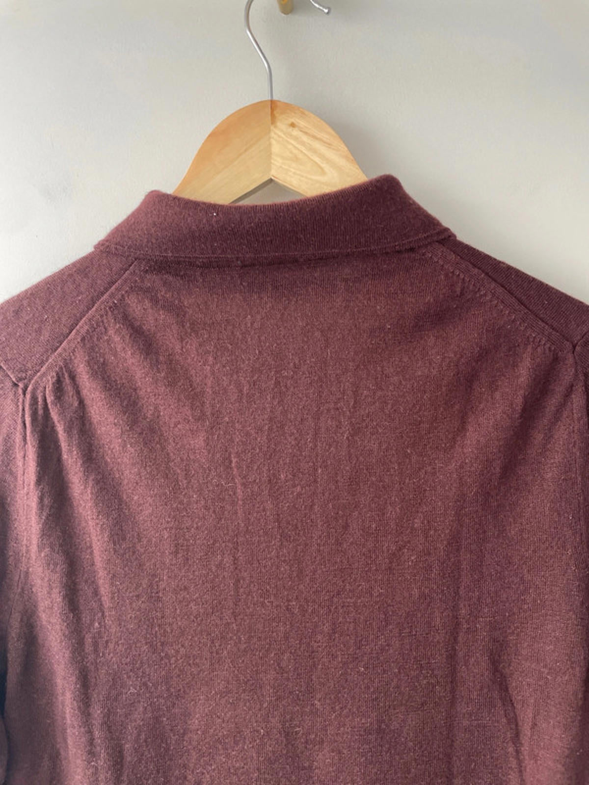 Men’s Reiss 100% Merino Wool Premium Long Sleeve Polo Top - Small - 1579
