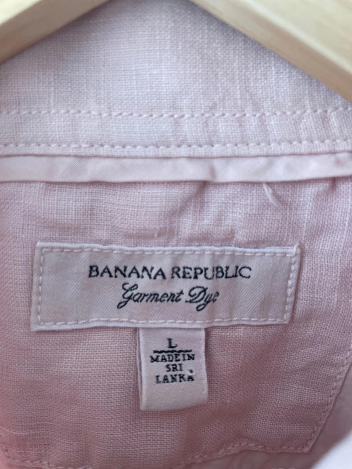 Men’s Banana Republic 100% Linen Long Sleeve Shirt - Large - 1916