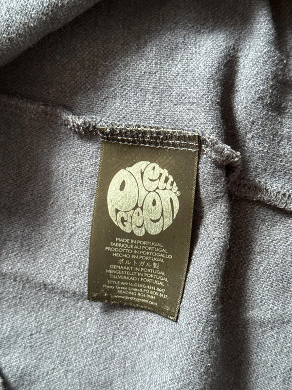Men’s Pretty Green slim fit polo top with print - Medium - 1692