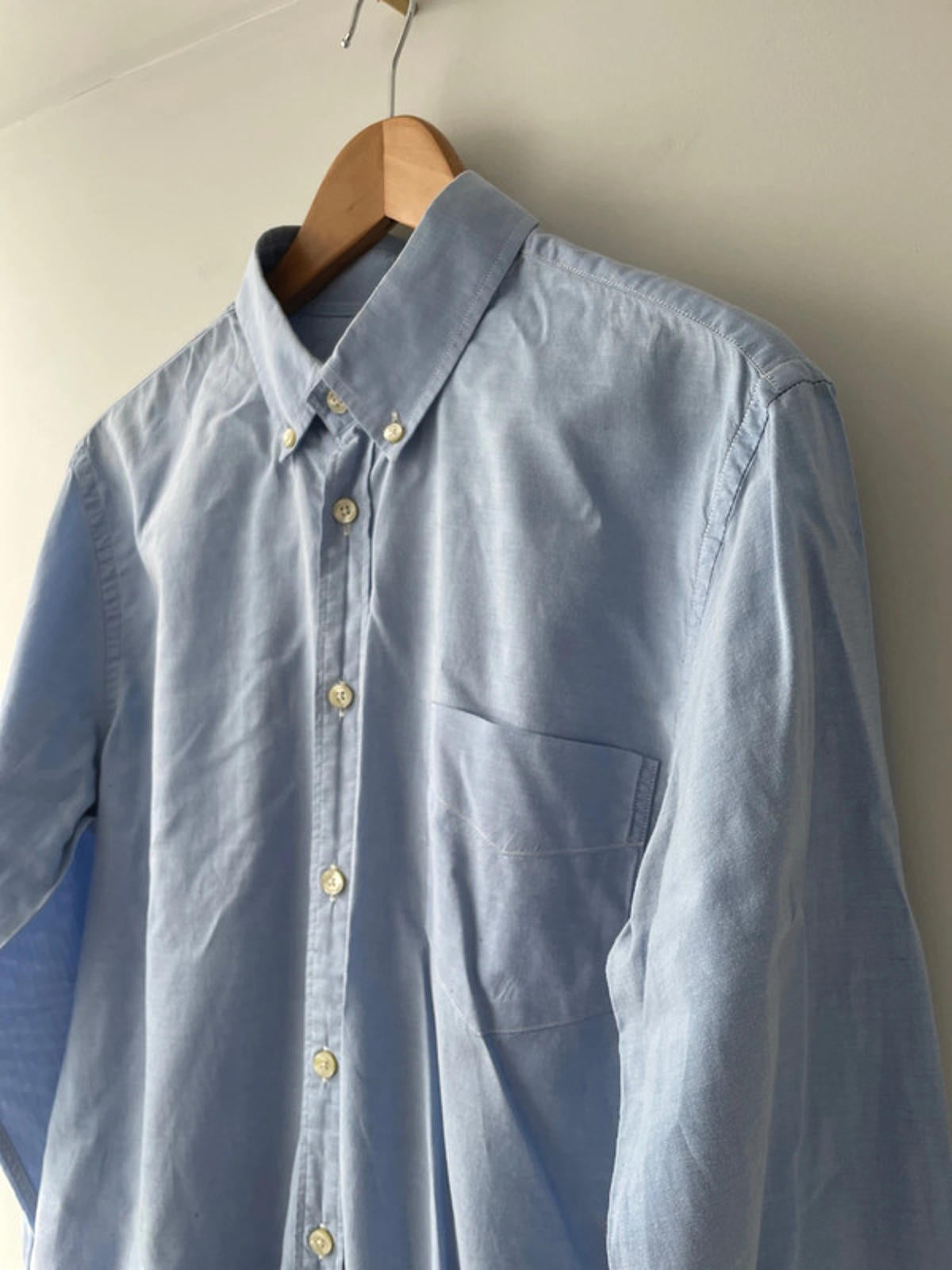 Men’s Pretty Green Oxford Chambray Shirt - Medium - 1759