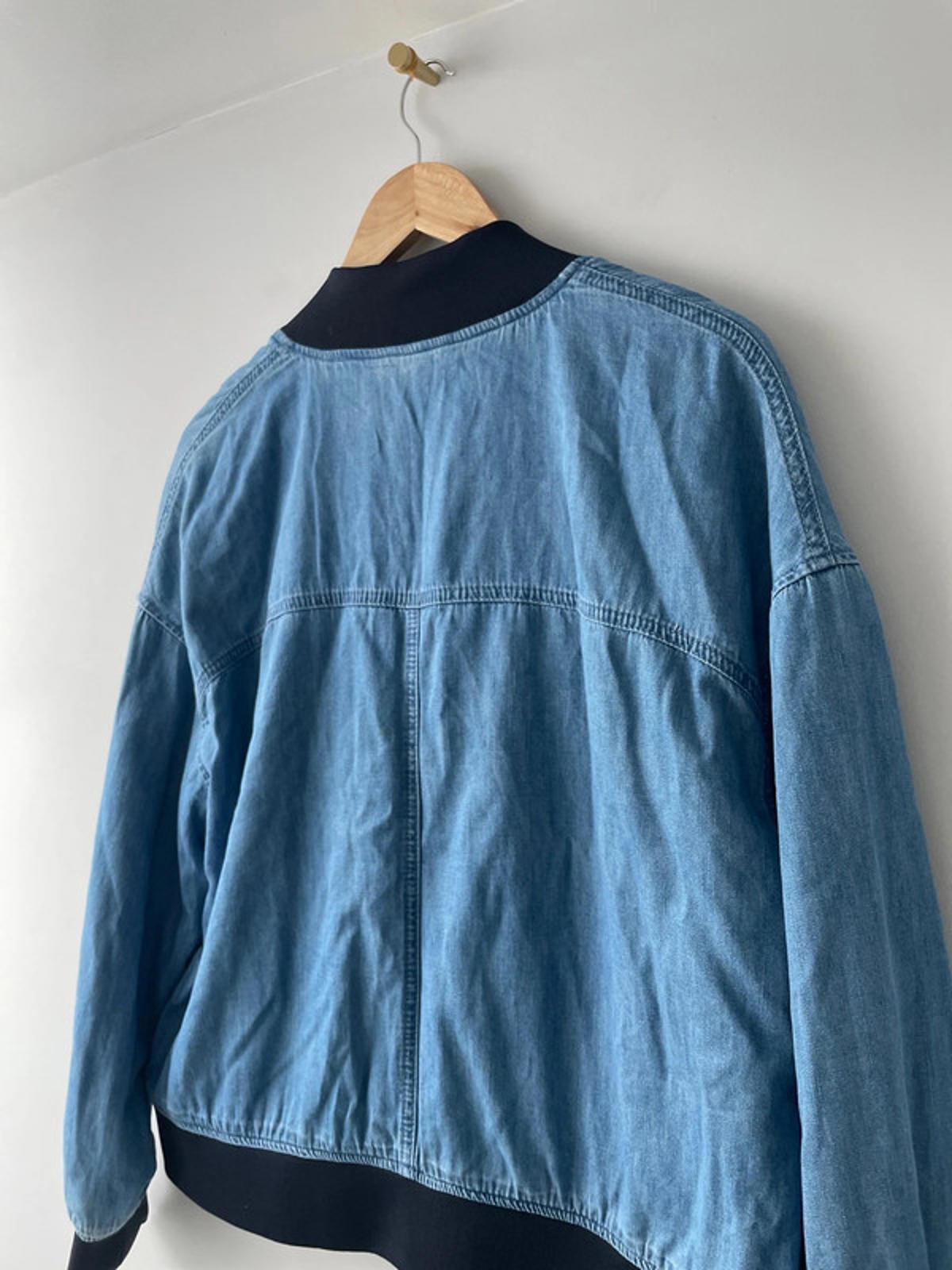 Men’s Levi’s Vintage Sky Blue Denim Bomber Jacket - Medium - 2035
