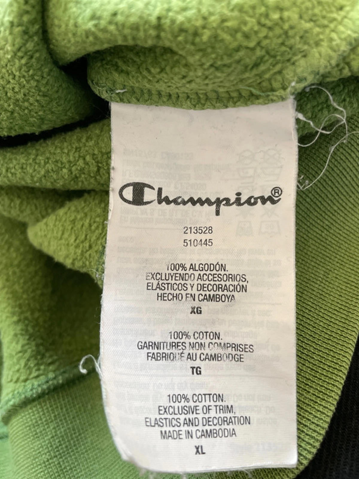 Men’s Champion Crew Neck Long Sleeve Jumper In Khaki - XLarge - 2237