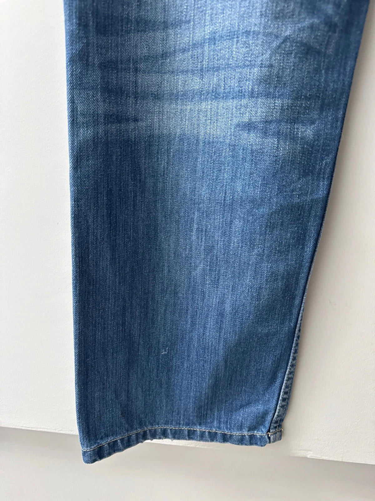 Men’s Wide Leg Baggy Fit Jeans With Wash Finish - W38/L31 - 0404