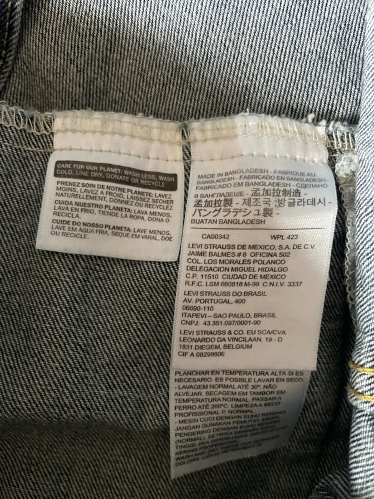 Men’s Levi’s Premium Range Denim Trucker Jacket In Navy - Medium - 2386
