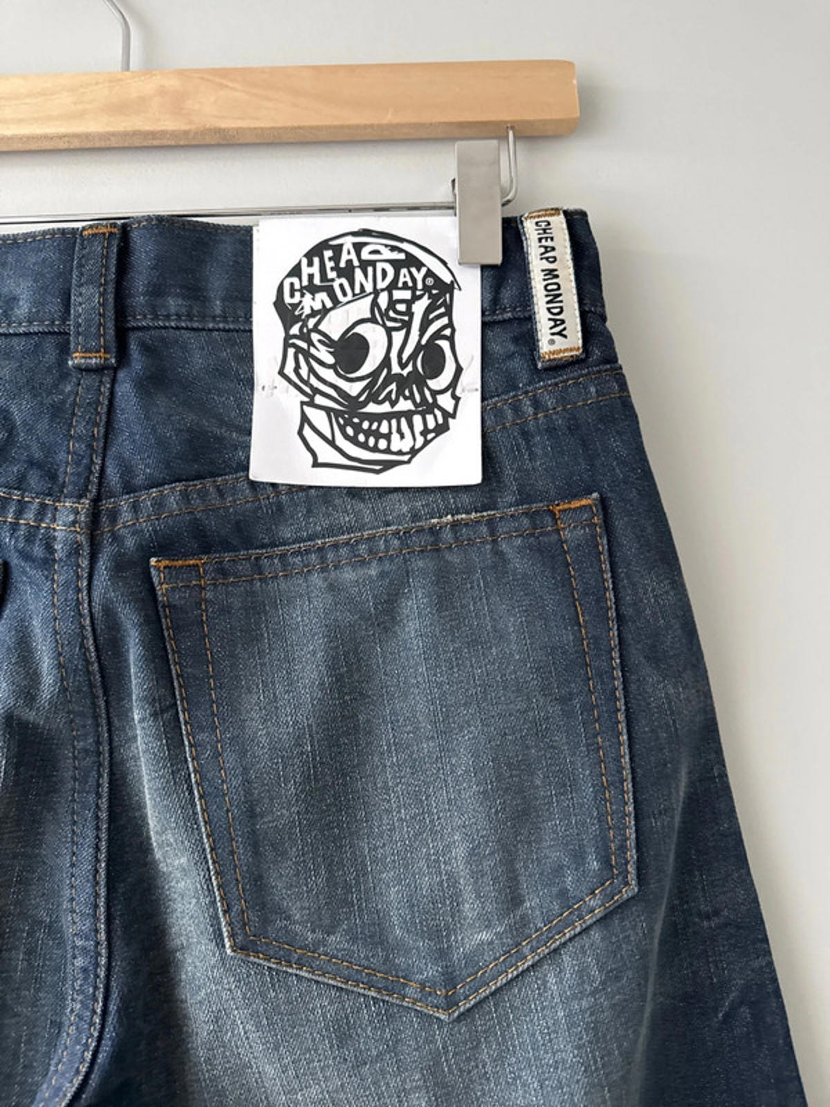 Women’s Cheap Monday Low Waisted Straight Leg Jeans - W26 / L32 - 0744
