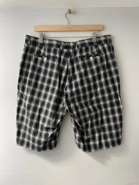 Mens Ralph Lauren Checked Shorts in Navy/Cream - W36/L11 - 3153