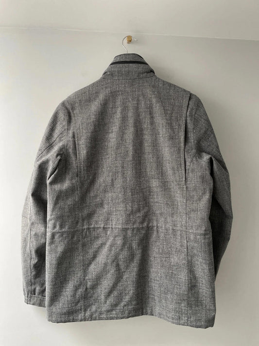 Men’s Nike M65 Zip Through Hooded Jacket In Grey - Small - 2274