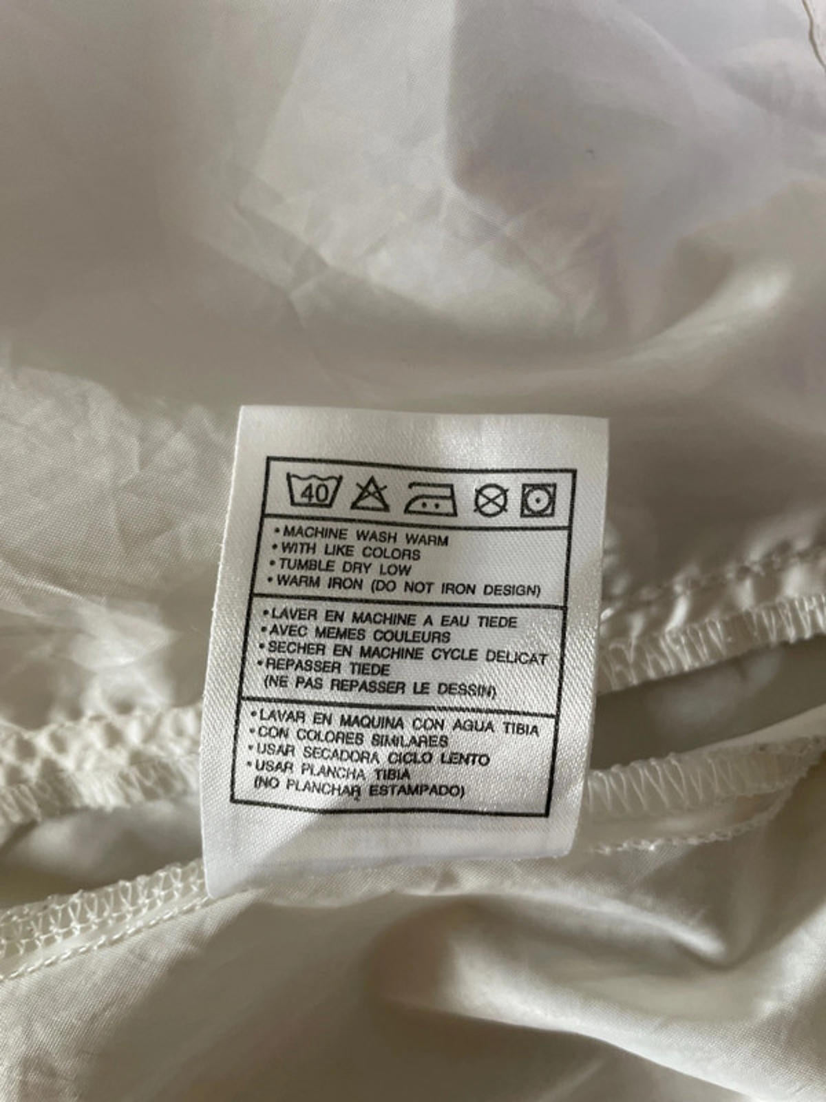 Men’s Nike Vintage Oversized Fit White Label Windbreaker Jacket In White/Black - Medium- 2393
