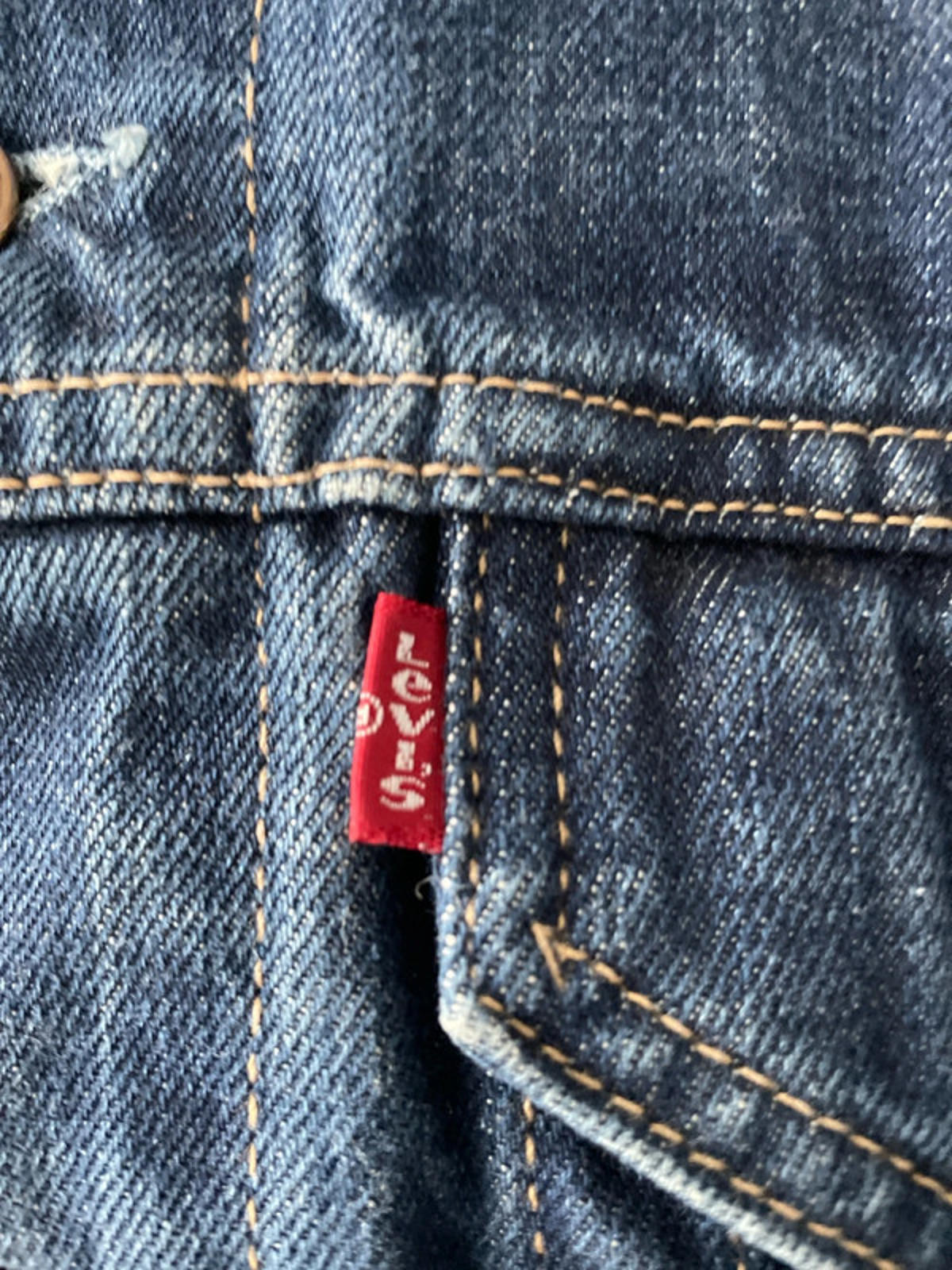 Women’s Levi’s Vintage 70500 Denim Jean Jacket In Navy - Medium - 2385