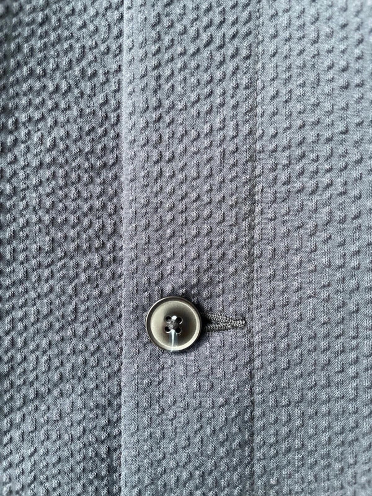 Men’s Asos Design Smart Button Through Seersucker Jacket in Navy - Medium - 1573