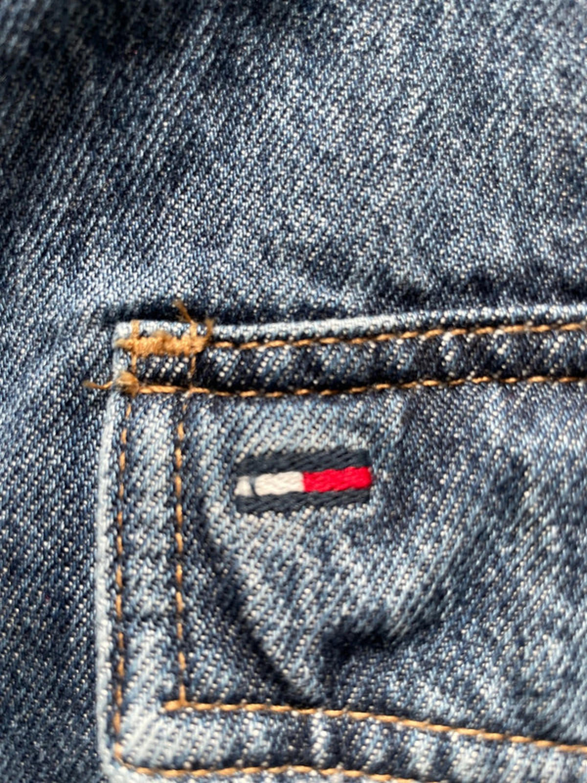 Women’s Tommy Hilfiger Floral Embroidered Denim Jacket In Navy - Small -2432