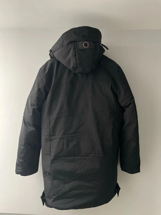 Men’s Point Zero Natanel Classic Parka Jacket In Black - Small - 2496 - RRP £250