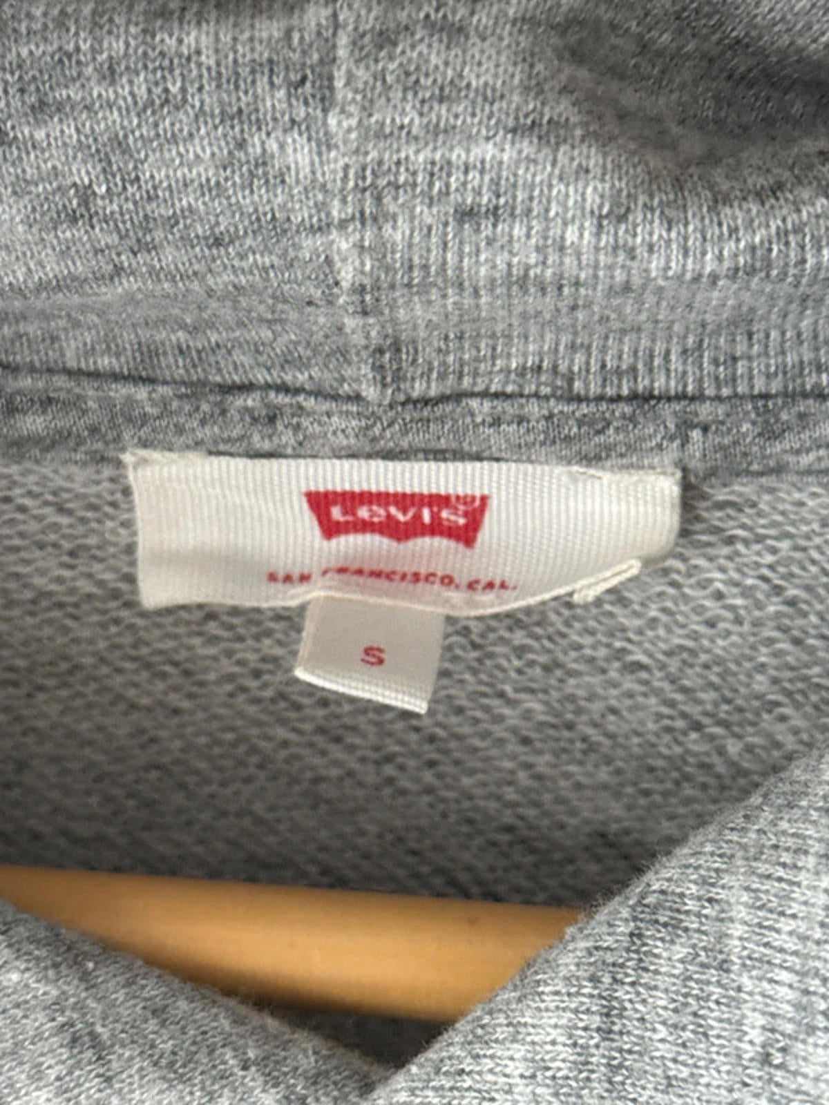 Men’s Levi’s Hoodie Top With Print In Grey Marl - Small - 0642