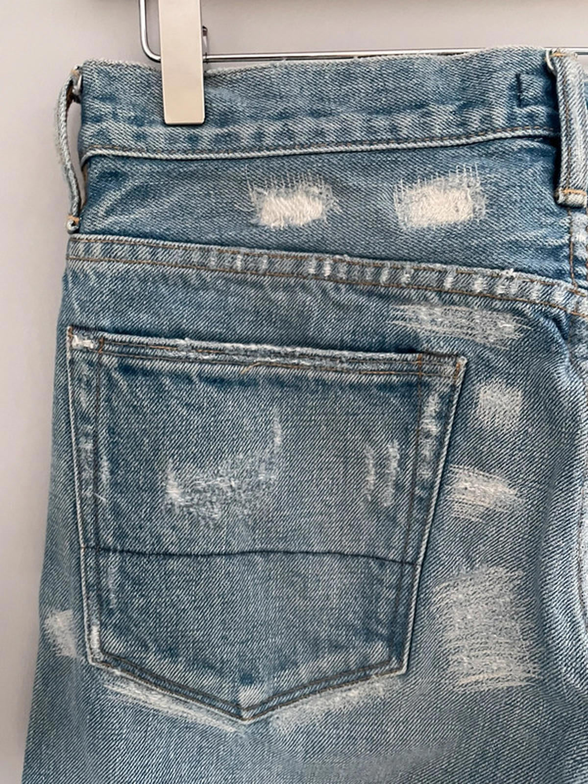 Men’s Ron Herman Denim rip and repair effect jeans - W31 / L33