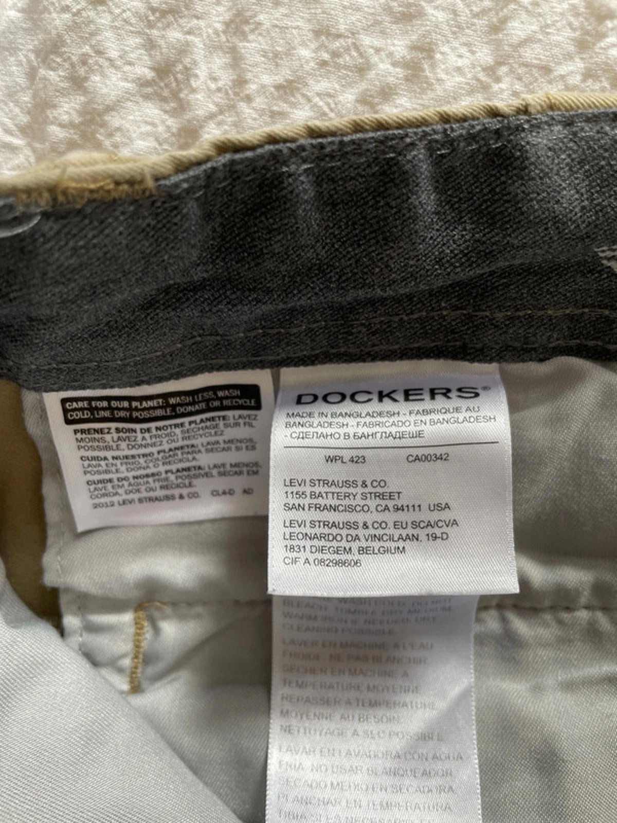 Men’s Dockers Premium Slim Tapered Fit Chino Trousers - W34/L32 - 1716