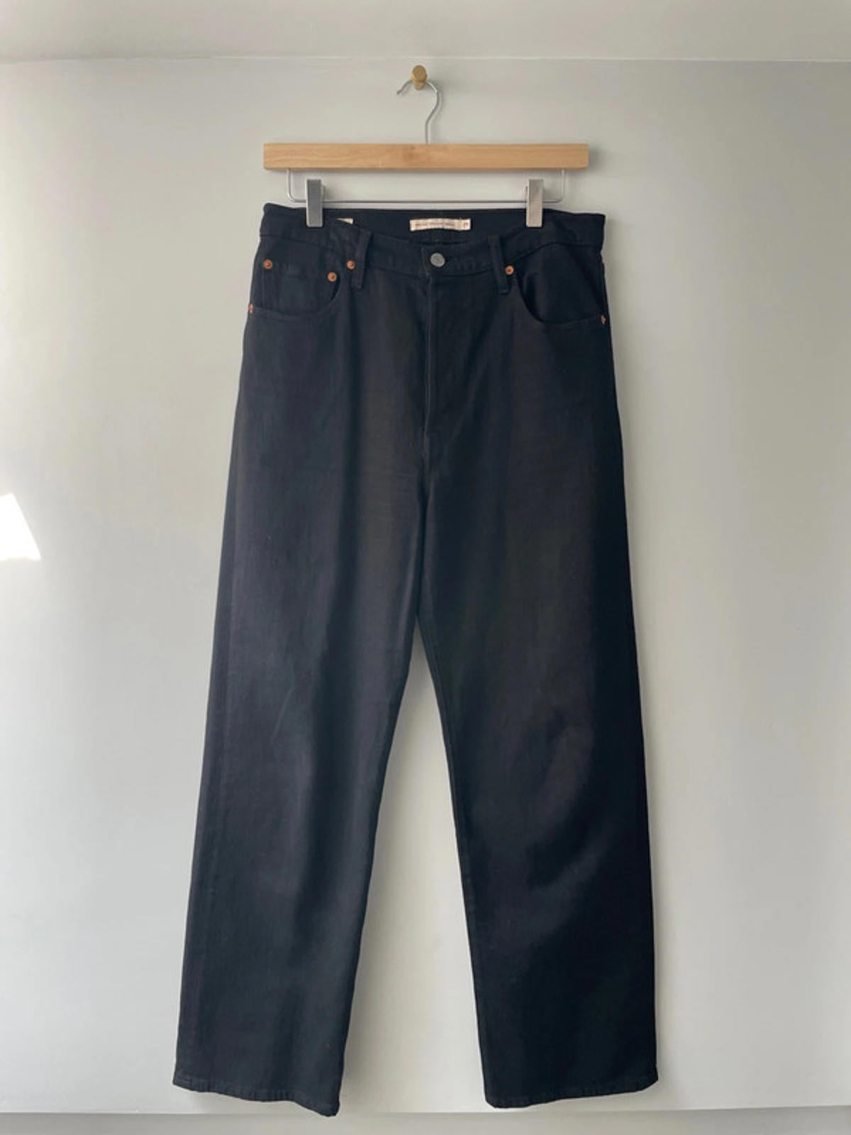 Women’s Levi’s Ribcage Straight Ankle High Waisted Fit Black Jeans - W29/L29 -1847