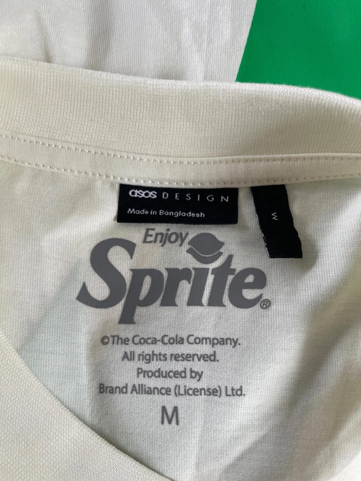 Mens ASOS Oversized Sprite Print T-shirt - Medium - 1805