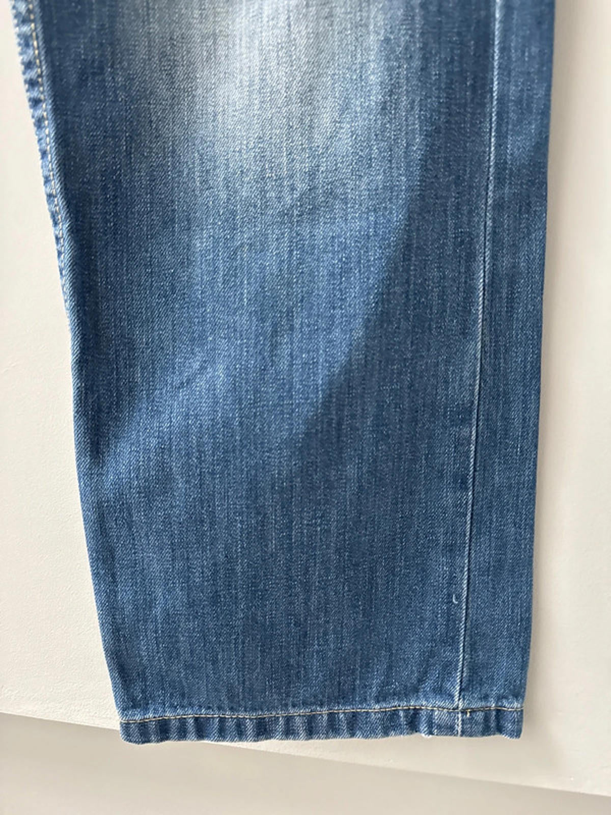 Men’s Wide Leg Baggy Fit Jeans With Wash Finish - W38/L31 - 0404