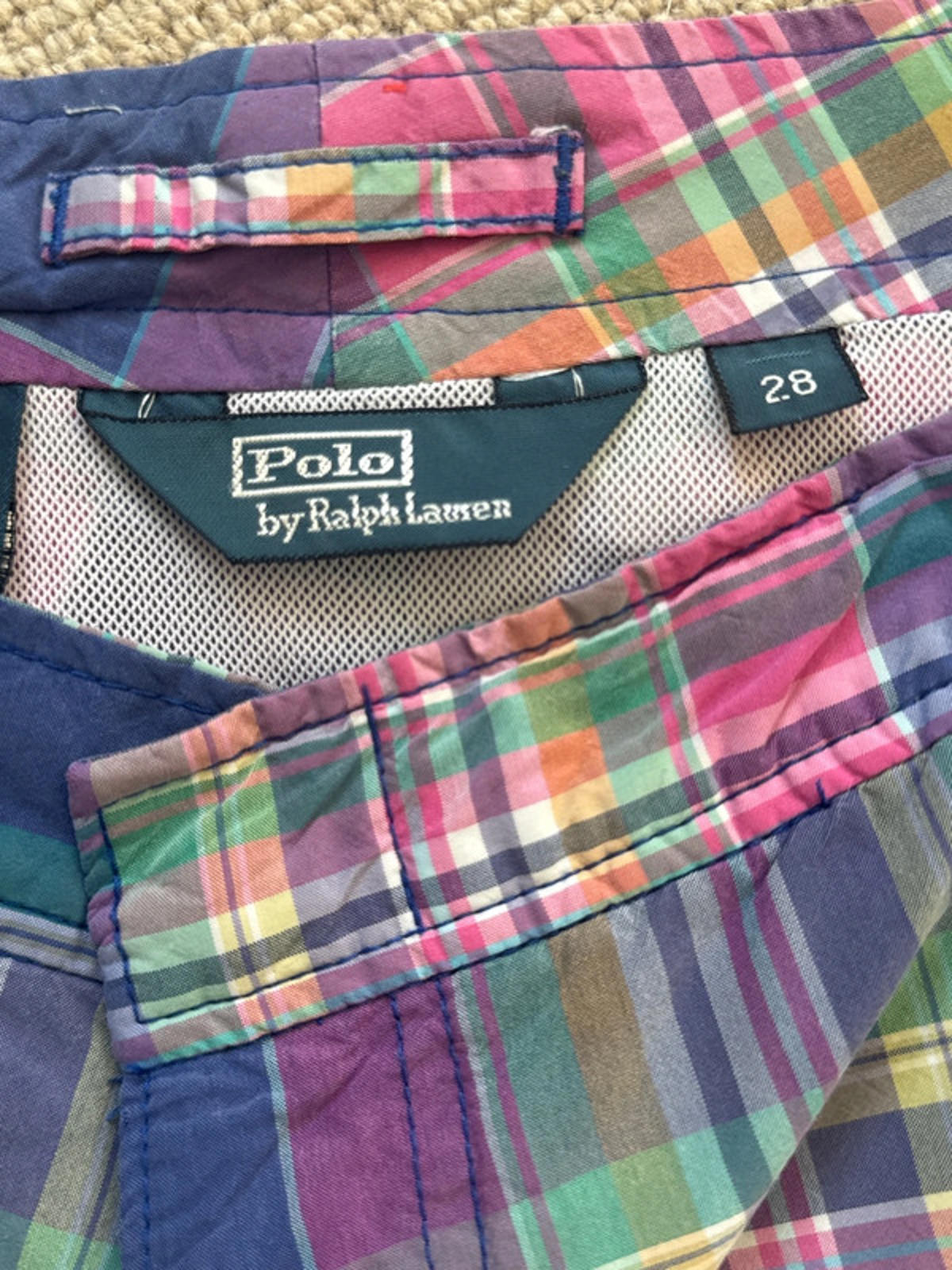 Men’s Ralph Lauren Premium Checked Swimming Shorts - W28 - 1321