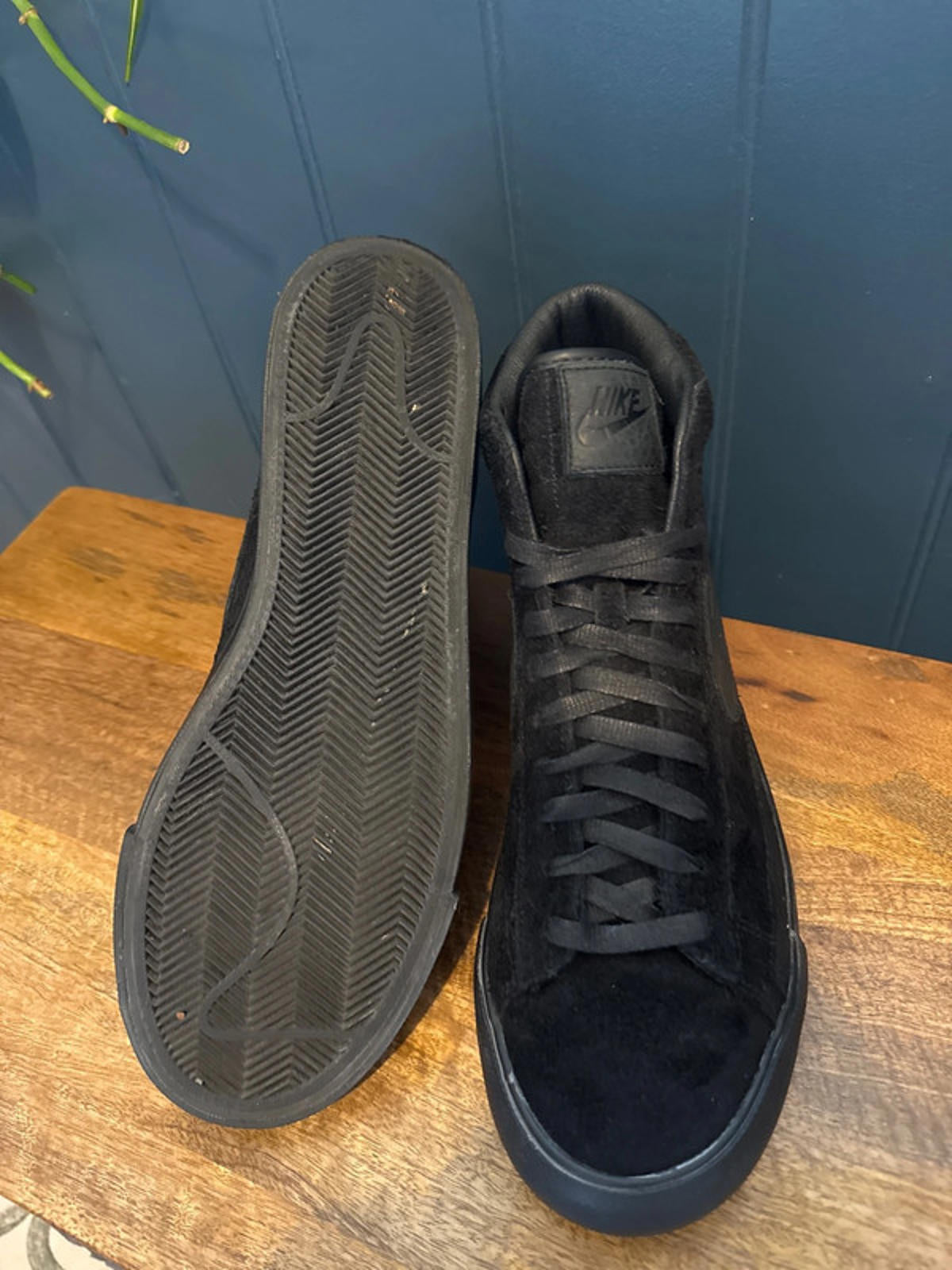 Men’s Nike X Comme Des Garçon Blazer limited edition suede Trainers - Uk10