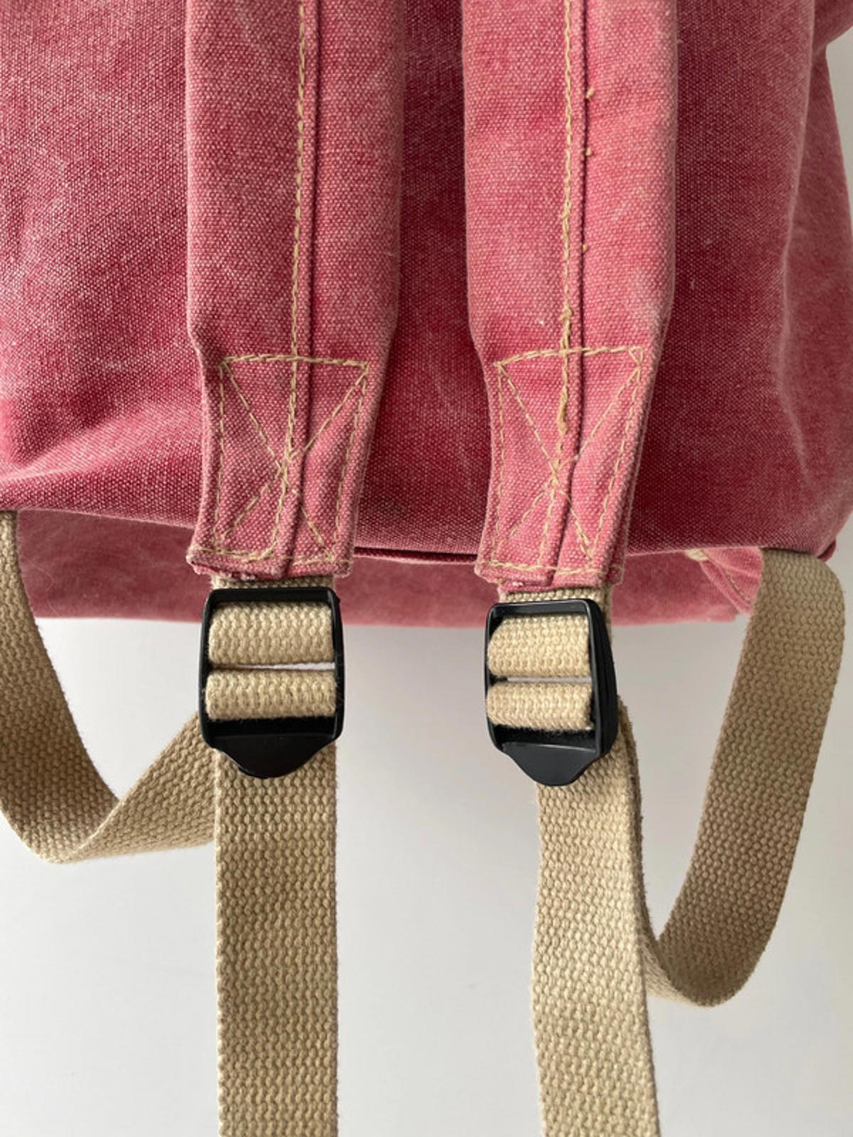 Unisex JB Le Sac Sportif Vintage Backpack In Washed Heavy Cotton - 1458
