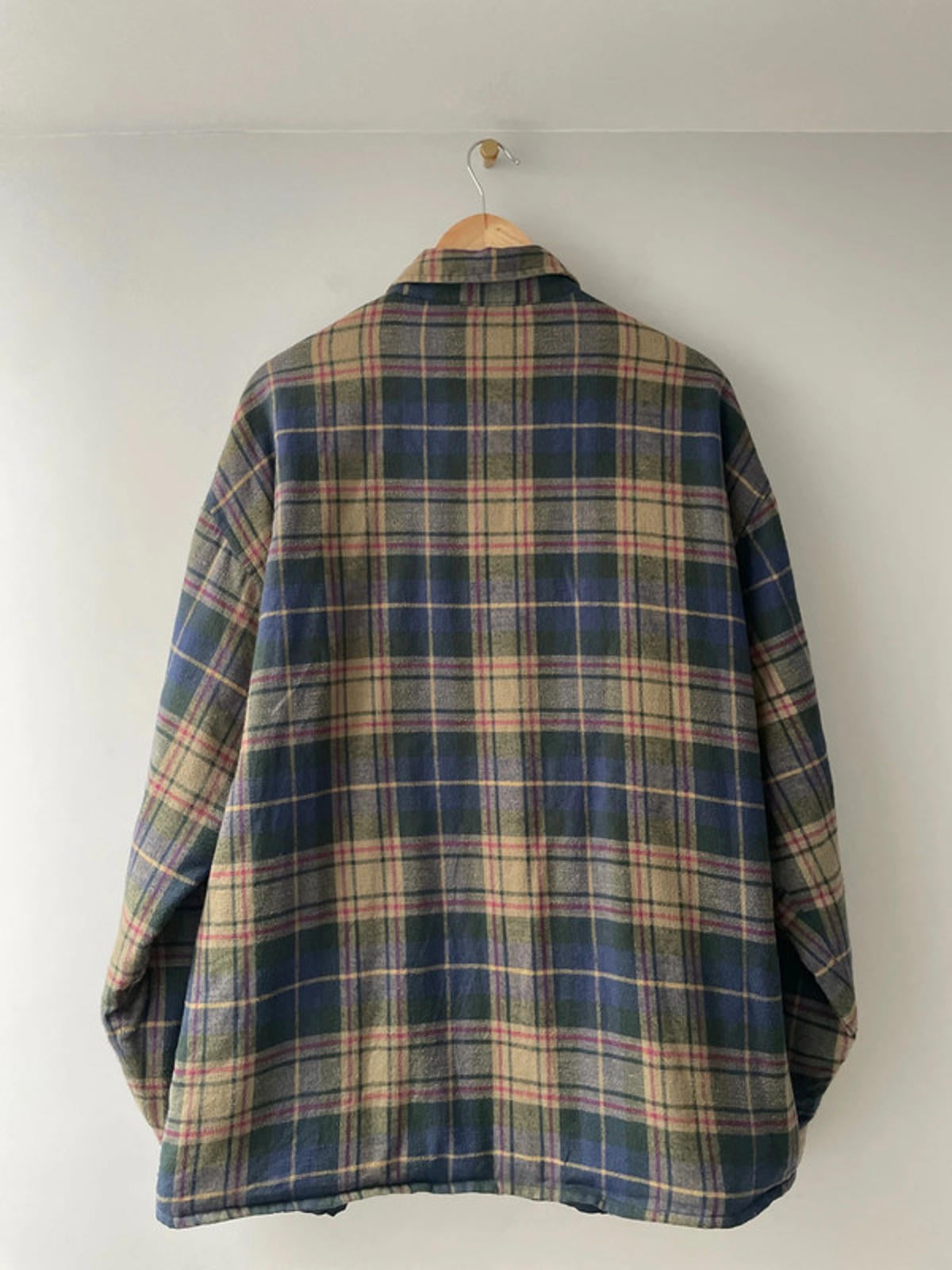 Men’s Dickies Relaxed Padded Flannel Check Work Shirt In Navy/Brown - XLarge - 2379