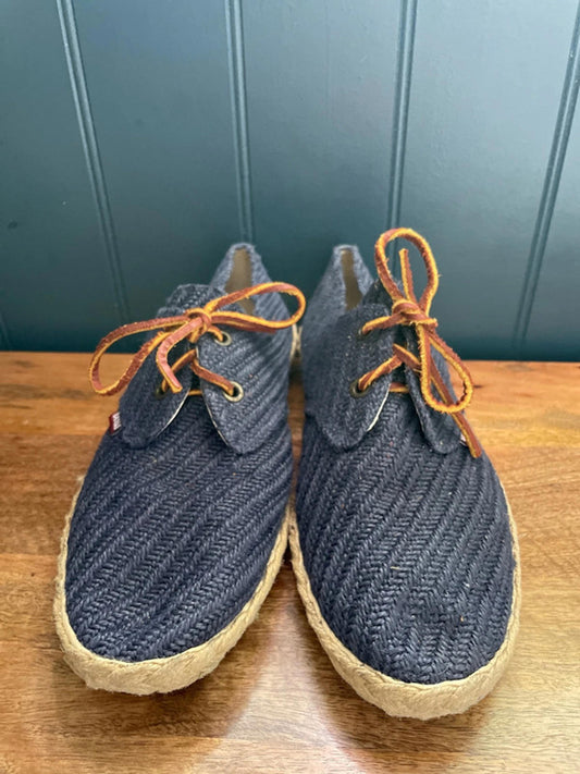 Men’s Veras Woven Navy Espadrilles - UK 9 - 1612