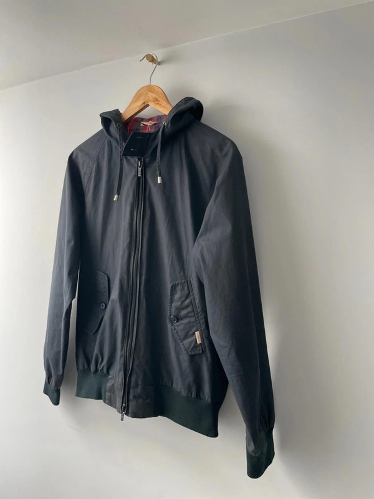 Men’s Baracuta G9 Premium Hooded Harrington Jacket - Small -2066