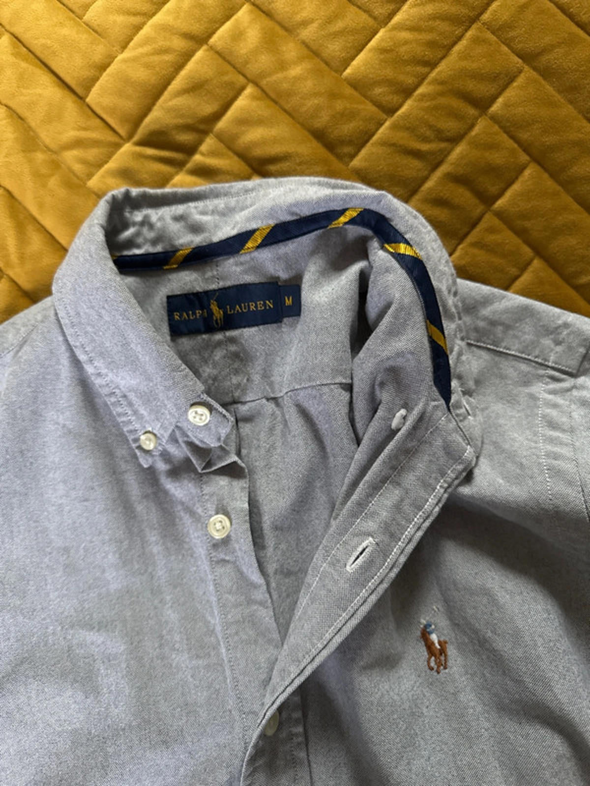 Men’s Ralph Lauren Oxford Chambray Long Sleeve Shirt - Medium - 0432