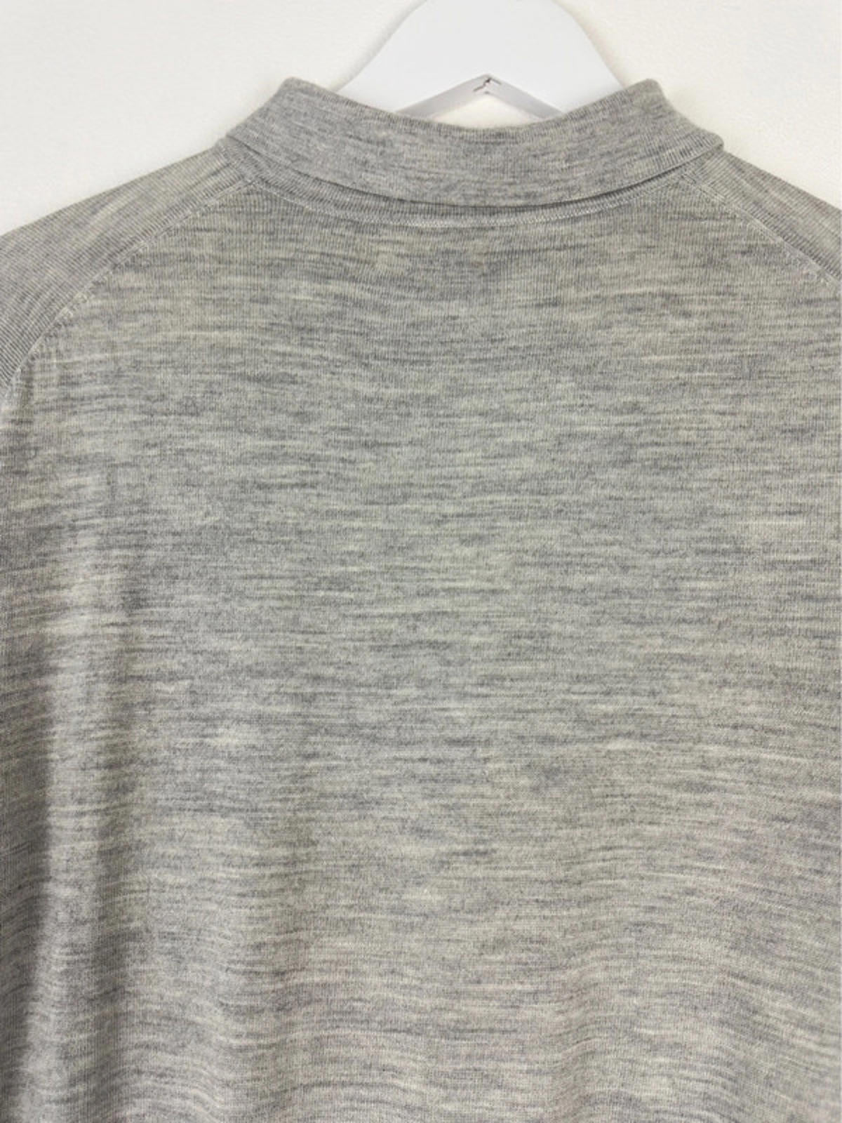 Men’s Reiss Premium 100% Wool Long Sleeve Polo Shirt Top - Large -1444
