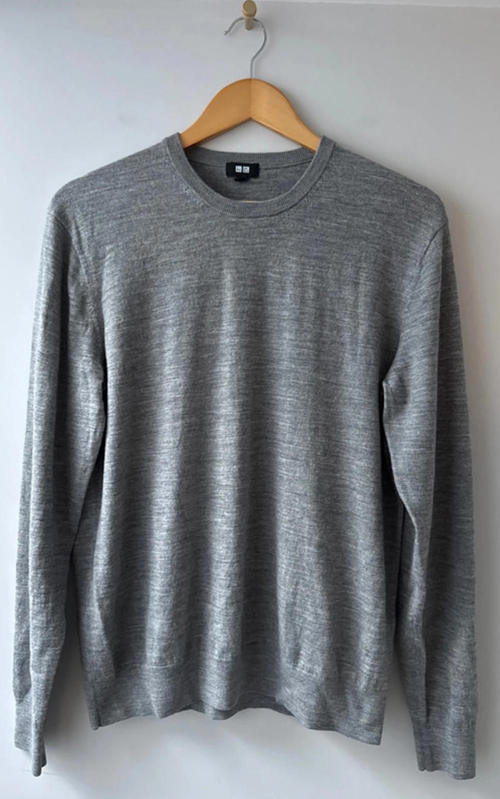 Men’s Uniqlo Premium Merino Wool Crew Neck Jumper - Large - 0716