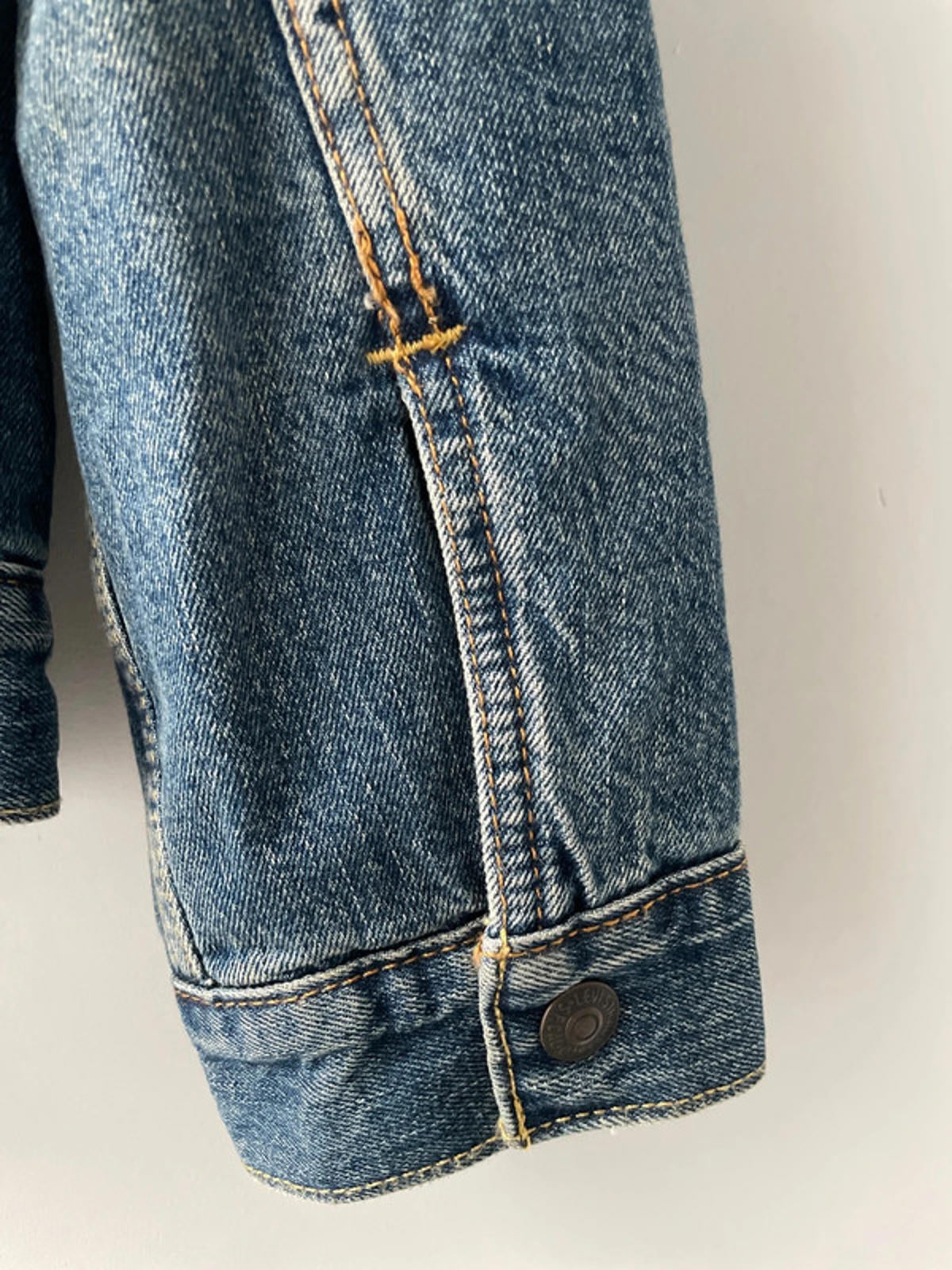 Men's Levi's Denim Trucker Jacket Coat With Borg Lining In Blue - Medium - 2330
