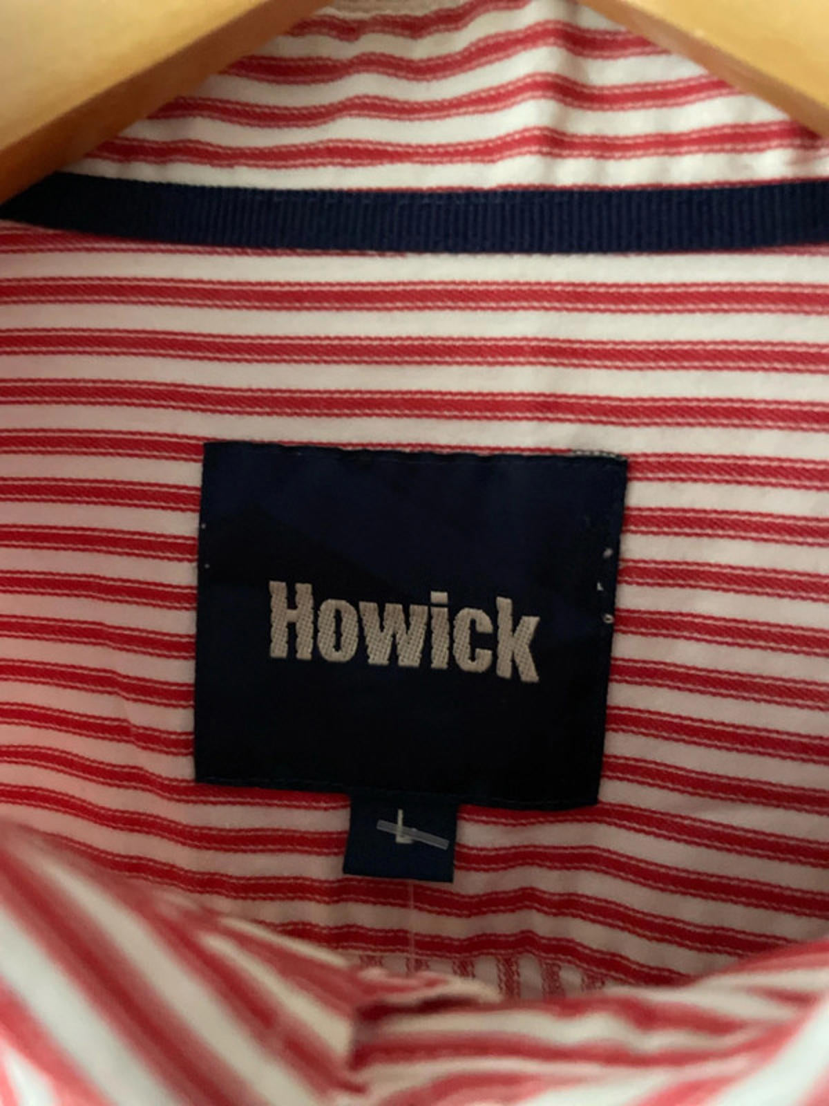 Men’s Howick Premium Long Sleeve Stripped Shirt - Large - 0045