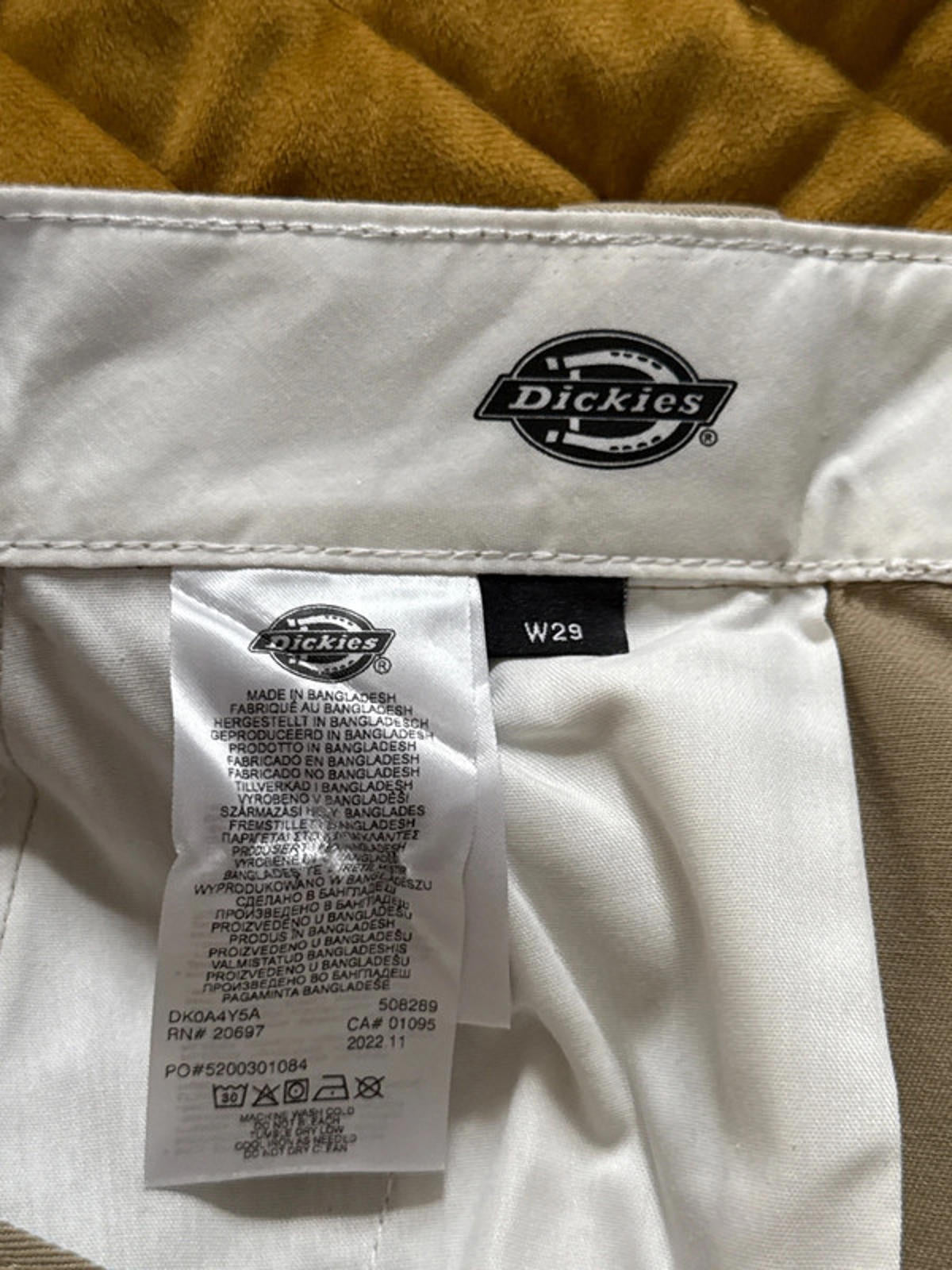 Women’s Dickies Phoenix Cropped Chino Trousers - W29/L27 - 1958