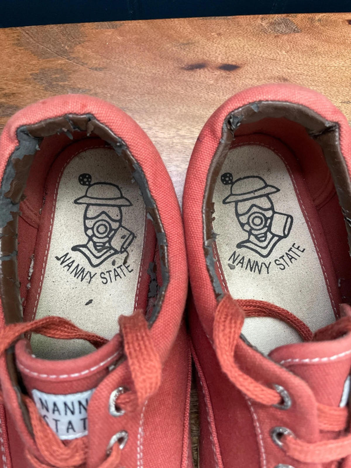 Men’s Nanny State Trainers In Orange - UK 9 - 1614