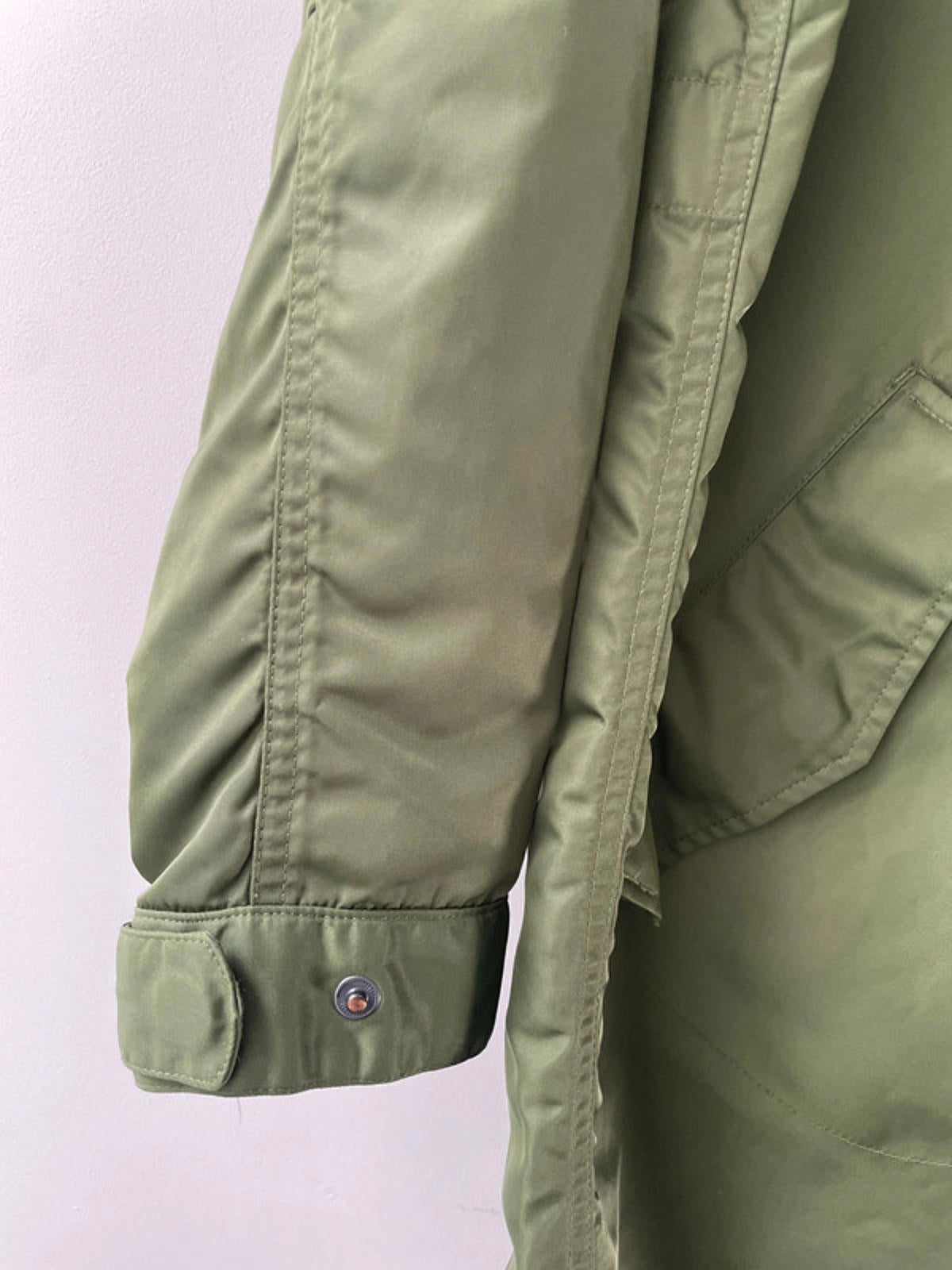 Women’s Fred Perry Hooded Parka Jacket Coat In Khaki - UK10 -2070