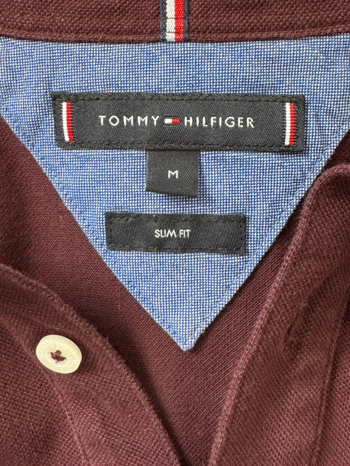 Men’s Tommy Hilfiger Slim Fit Polo Shirt Top - Medium -1437