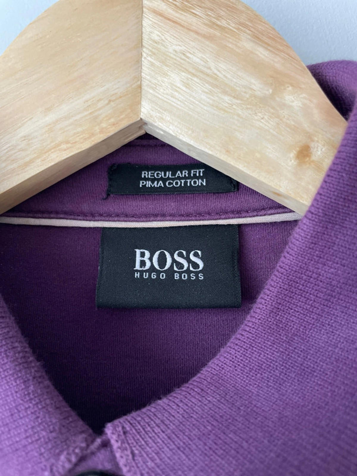Men’s Hugo Boss Premium Pima Cotton Long Sleeve Polo Top - Small - 1563