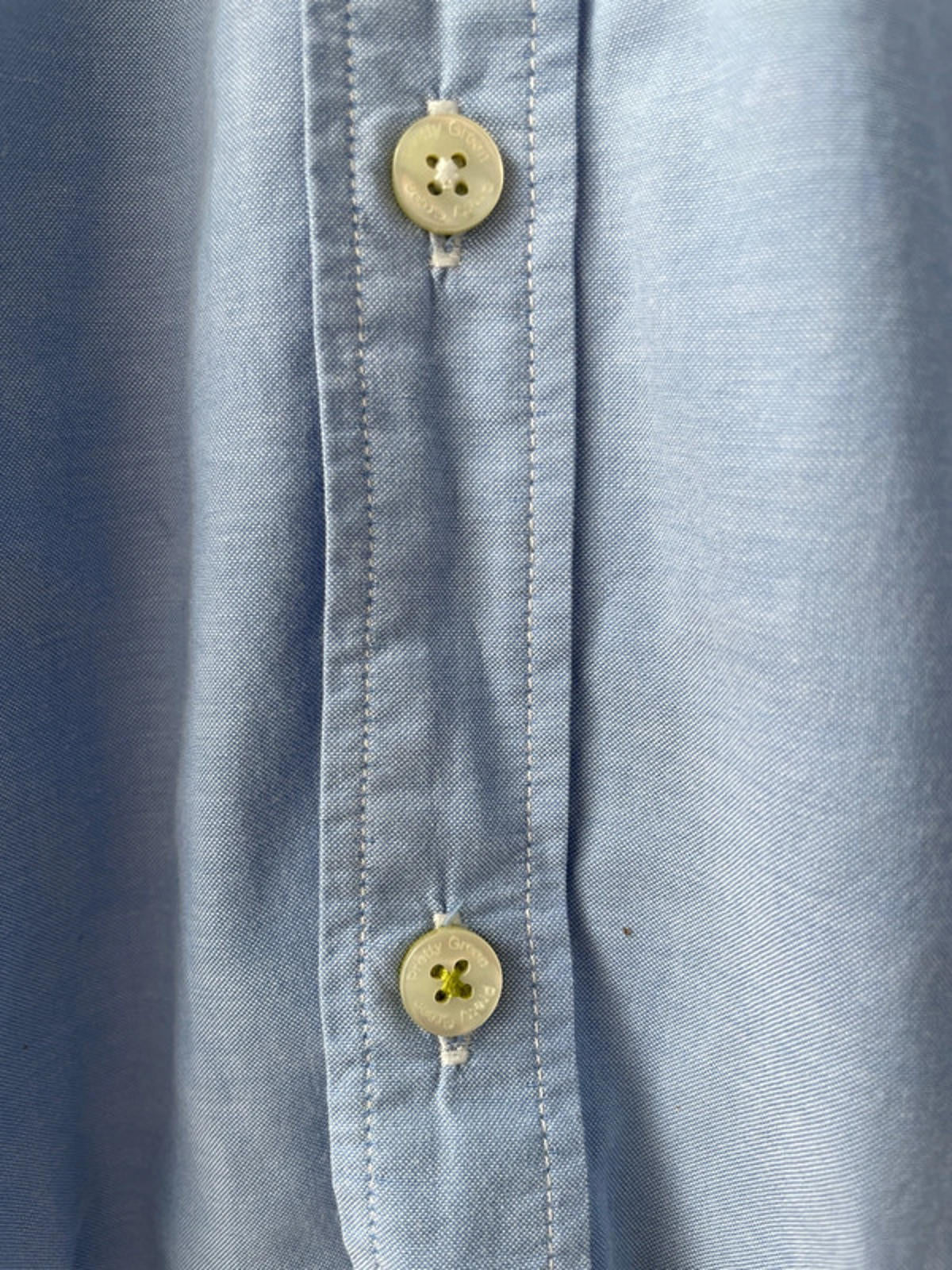 Men’s Pretty Green Oxford Chambray Shirt - Medium - 1759