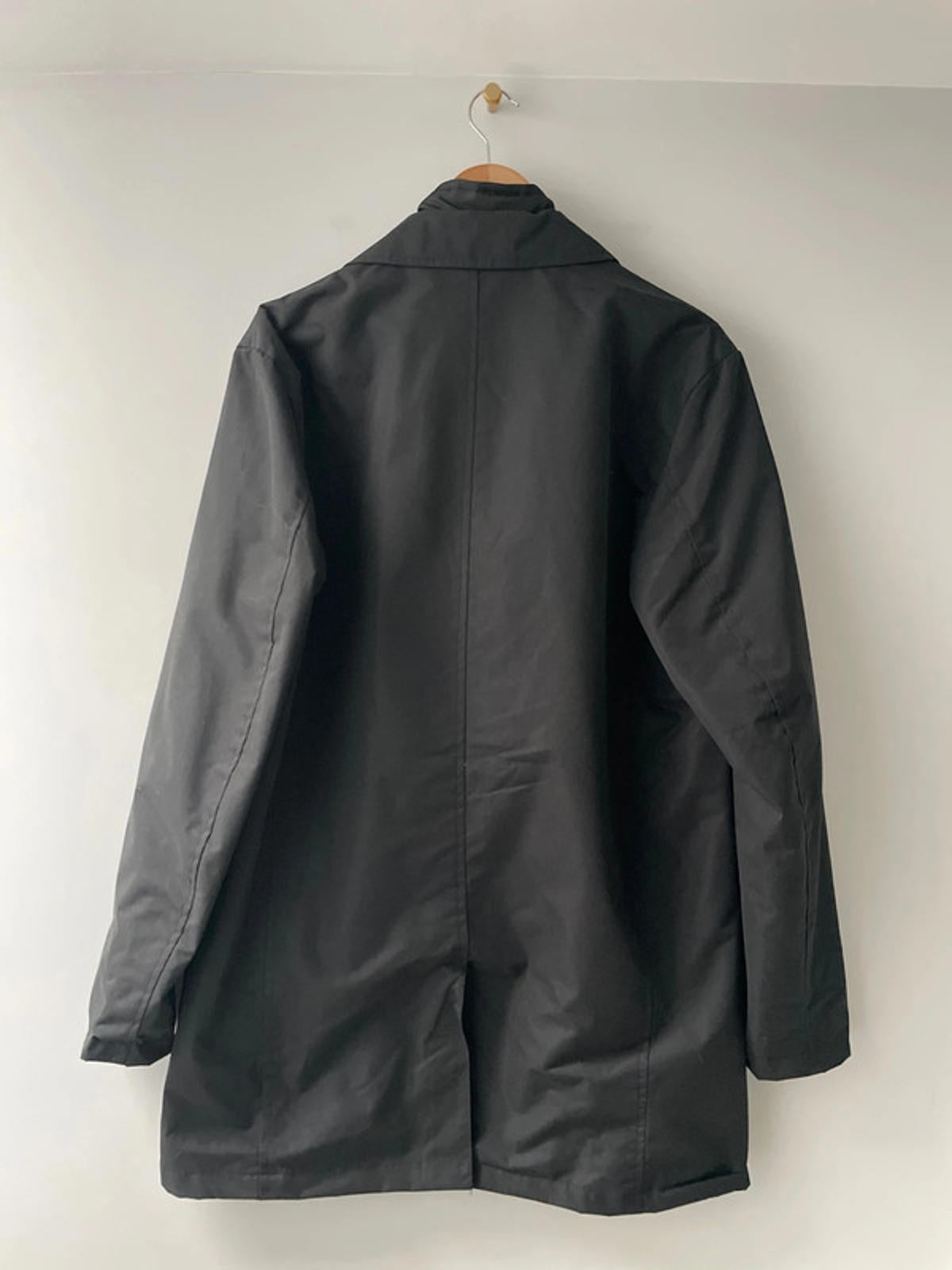 Men’s Brave Soul Trench Jacket Coat In Black - Medium - 2392